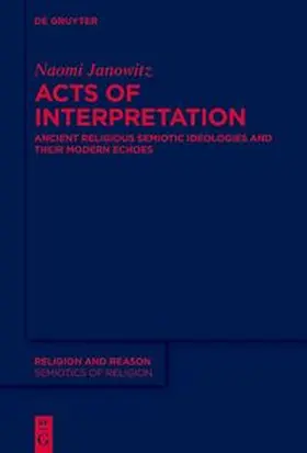 Janowitz |  Acts of Interpretation | Buch |  Sack Fachmedien