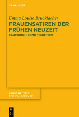 Brucklacher |  Frauensatiren der Frühen Neuzeit | Buch |  Sack Fachmedien