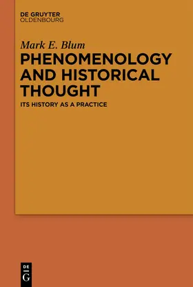 Blum |  Phenomenology and Historical Thought | eBook | Sack Fachmedien