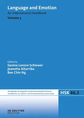 Schiewer / Altarriba / Ng |  Language and Emotion. Volume 3 | eBook | Sack Fachmedien