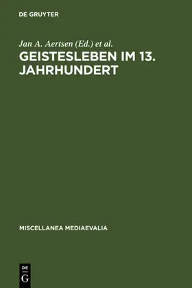 Aertsen / Speer | Geistesleben im 13. Jahrhundert | E-Book | sack.de