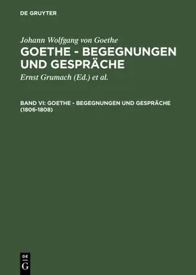 Grumach / Goethe |  1806-1808 | eBook | Sack Fachmedien