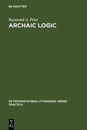 Prier | Archaic Logic | E-Book | www2.sack.de