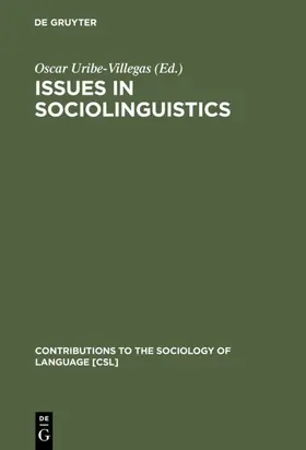 Uribe-Villegas | Issues in Sociolinguistics | E-Book | sack.de