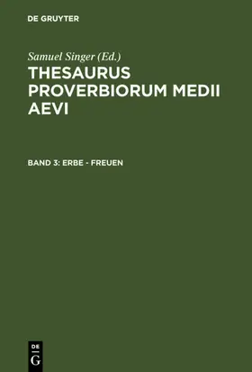 Singer |  Erbe - freuen | eBook | Sack Fachmedien