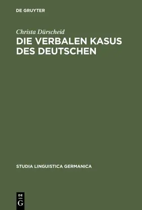 Dürscheid |  Die verbalen Kasus des Deutschen | eBook | Sack Fachmedien