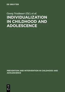 Neubauer / Hurrelmann |  Individualization in Childhood and Adolescence | eBook | Sack Fachmedien