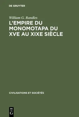 Randles |  L'empire du Monomotapa du XVe au XIXe siècle | eBook | Sack Fachmedien