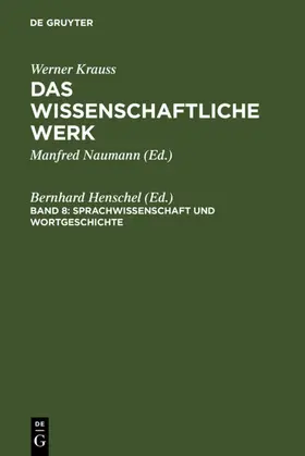 Henschel | Sprachwissenschaft und Wortgeschichte | E-Book | sack.de