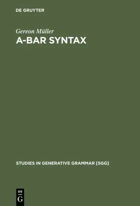 Müller |  A-bar Syntax | eBook | Sack Fachmedien