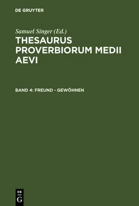 Singer |  Freund - gewöhnen | eBook | Sack Fachmedien