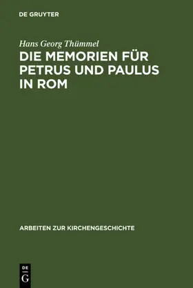 Thümmel | Die Memorien für Petrus und Paulus in Rom | E-Book | sack.de