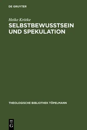 Krötke | Selbstbewußtsein und Spekulation | E-Book | www2.sack.de