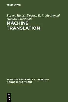 Henisz-Dostert / Macdonald / Zarechnak | Machine Translation | E-Book | sack.de