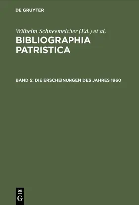 Schneemelcher / Schäferdiek | Die Erscheinungen des Jahres 1960 | E-Book | sack.de