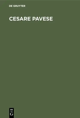  Cesare Pavese | eBook | Sack Fachmedien