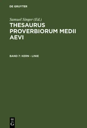 Singer |  Kern - Linie | eBook | Sack Fachmedien