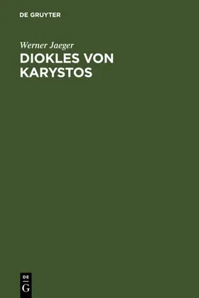 Jaeger | Diokles von Karystos | E-Book | sack.de