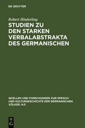 Hinderling |  Studien zu den starken Verbalabstrakta des Germanischen | eBook | Sack Fachmedien