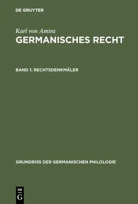 Eckhardt / Amira |  Rechtsdenkmäler | eBook | Sack Fachmedien