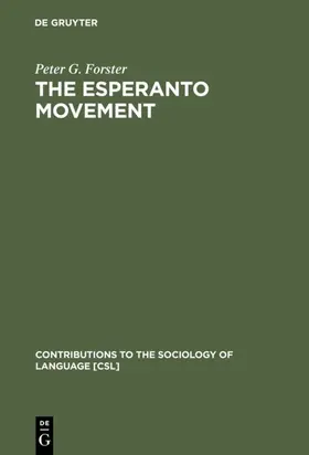 Forster |  The Esperanto Movement | eBook | Sack Fachmedien