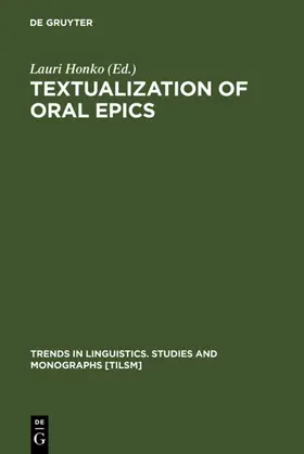 Honko | Textualization of Oral Epics | E-Book | sack.de