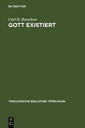 Ratschow | Gott existiert | E-Book | www2.sack.de