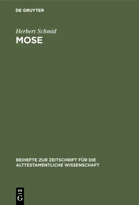 Schmid |  Mose | eBook | Sack Fachmedien