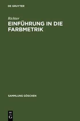 Richter | Einführung in die Farbmetrik | E-Book | sack.de