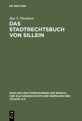 Piirainen |  Das Stadtrechtsbuch von Sillein | eBook | Sack Fachmedien