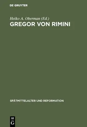 Oberman |  Gregor von Rimini | eBook | Sack Fachmedien