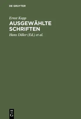 Kapp / Diller |  Ausgewählte Schriften | eBook | Sack Fachmedien