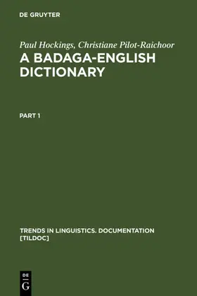 Hockings / Pilot-Raichoor | A Badaga-English Dictionary | E-Book | sack.de