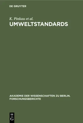 Pinkau / Decker / Gethmann |  Umweltstandards | eBook | Sack Fachmedien