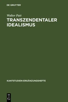 Patt / Funke / Malter | Transzendentaler Idealismus | E-Book | sack.de