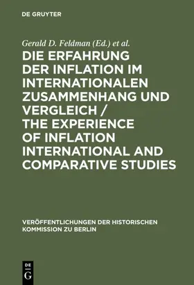 Feldman / Holtfrerich / Ritter |  Die Erfahrung der Inflation im internationalen Zusammenhang und Vergleich / The Experience of Inflation International and Comparative Studies | eBook | Sack Fachmedien