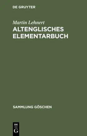 Lehnert | Altenglisches Elementarbuch | E-Book | www2.sack.de
