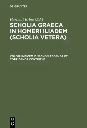 Erbse |  Indicem V necnon addenda et corrigenda continens | eBook | Sack Fachmedien