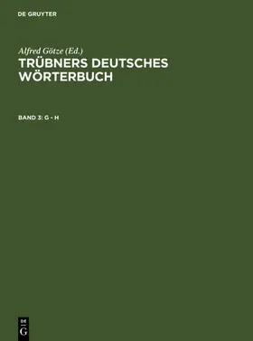 Götze / Mitzka | G – H | E-Book | sack.de