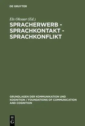 Oksaar | Spracherwerb - Sprachkontakt - Sprachkonflikt | E-Book | sack.de