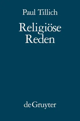 Tillich | Religiöse Reden | E-Book | www2.sack.de