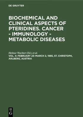 Wachter / Curtius / Pfleiderer |  February 23–March 2, 1985, St. Christoph, Arlberg, Austria | eBook | Sack Fachmedien