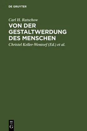 Ratschow / Keller-Wentorf / Repp |  Von der Gestaltwerdung des Menschen | eBook | Sack Fachmedien