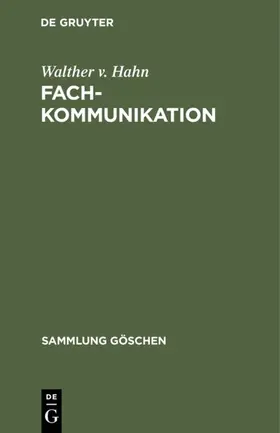 Hahn |  Fachkommunikation | eBook | Sack Fachmedien