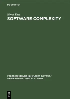 Zuse |  Software Complexity | eBook | Sack Fachmedien