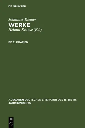 Riemer / Krause |  Dramen | eBook | Sack Fachmedien