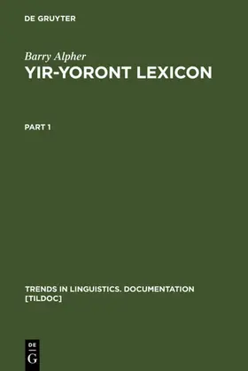 Alpher | Yir-Yoront Lexicon | E-Book | sack.de