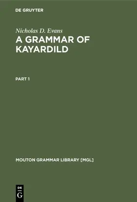 Evans |  A Grammar of Kayardild | eBook | Sack Fachmedien