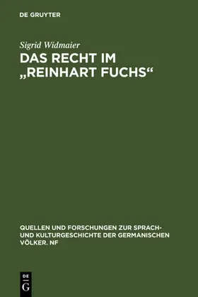 Widmaier |  Das Recht im "Reinhart Fuchs" | eBook | Sack Fachmedien