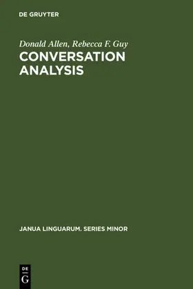 Allen / Guy | Conversation Analysis | E-Book | sack.de